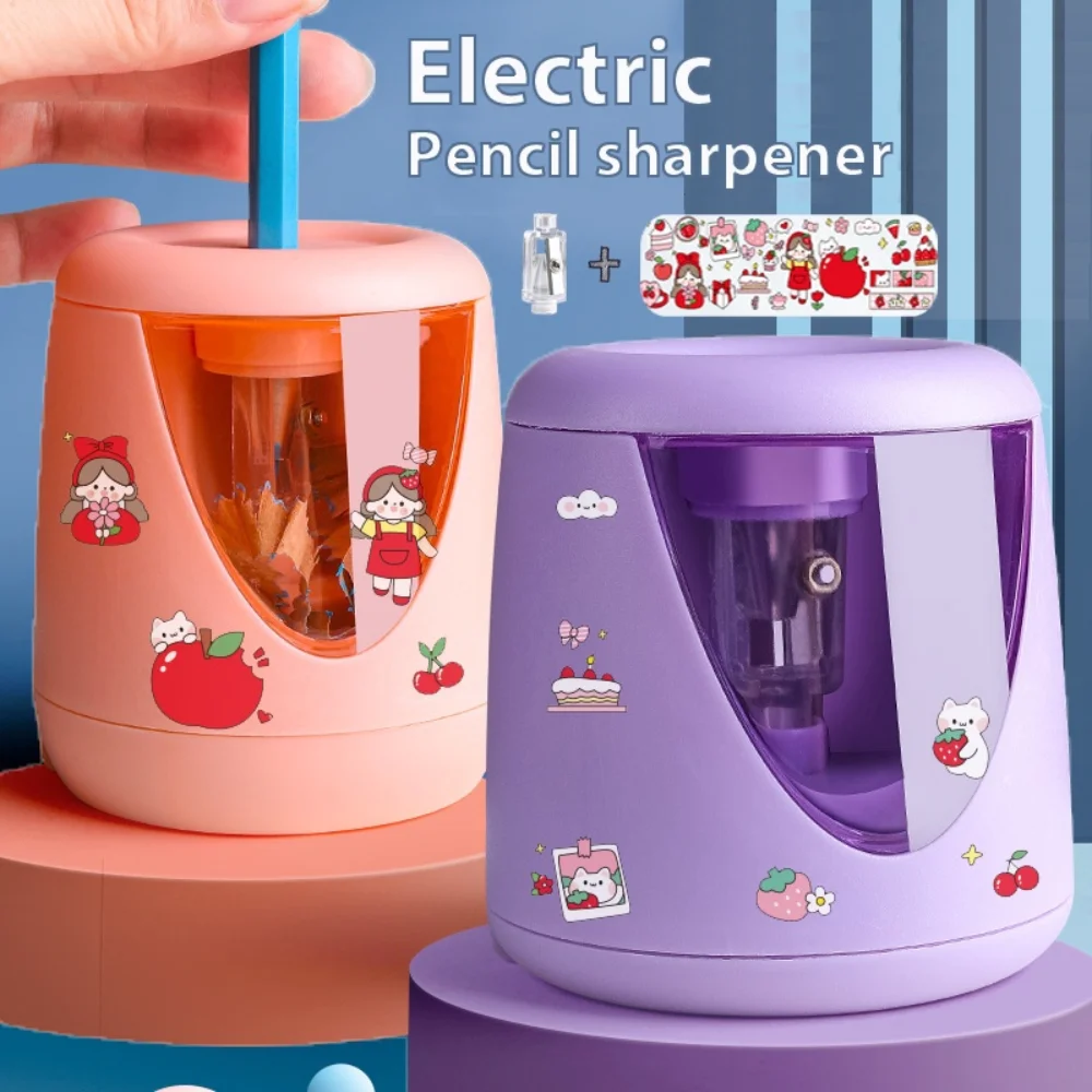 

Automatic Electric Pencil Sharpener Multi-function Heavy Duty Usb Mechanical School Primary Students Children Stationery Gift