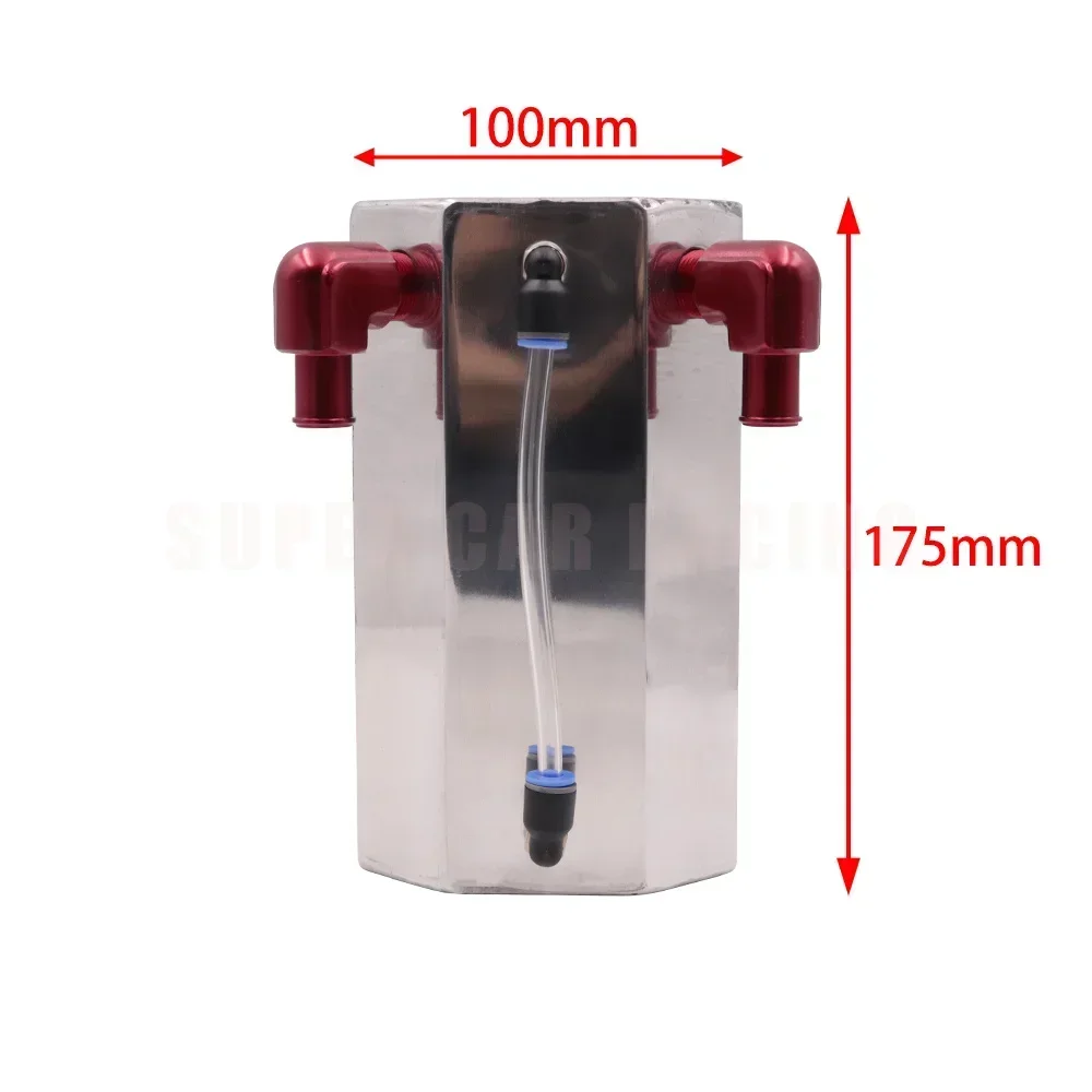 Universal JDM Car Oil Catch Can Aluminum With Greddy Oil Trap Reservoir Fuel Catch Tank With Breather Hole Car Accessories
