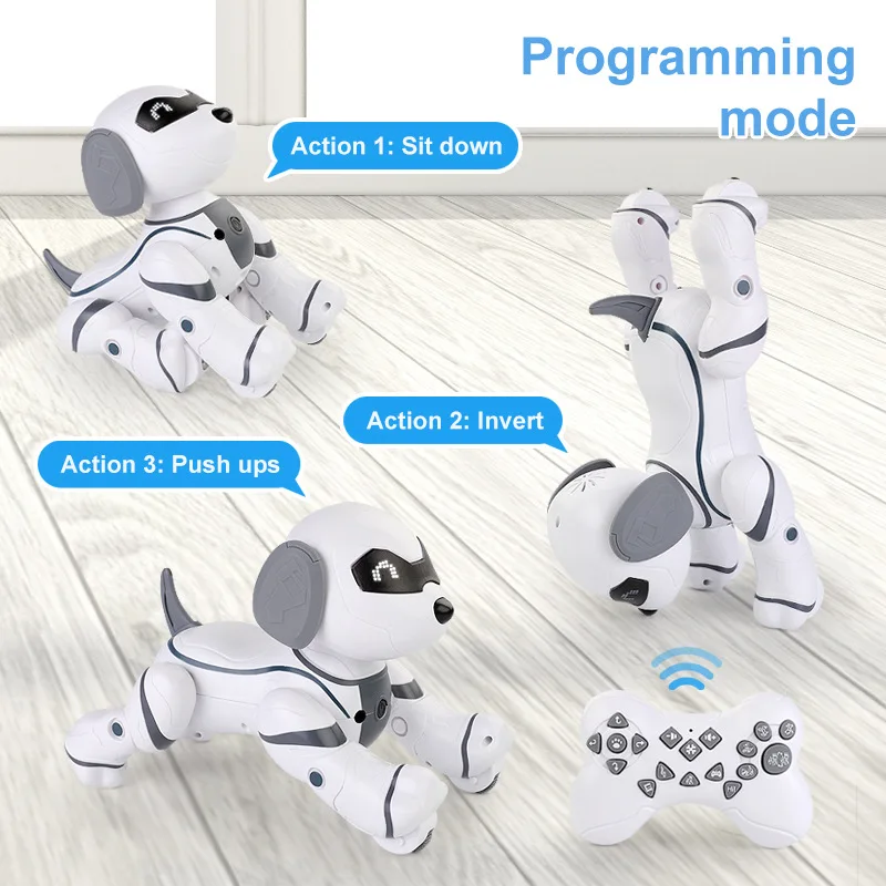Children'S Remote Control Touch Sensing Dance Story Pet Electronic Dog Bionic Intelligent Toy Robot Dog Early Education Toy Gift 4