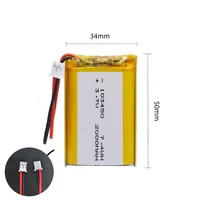 103450 3.7V 2000mAh Polymer Lithium Rechargeable Battery jst PH 2.0mm 2pin plug for Camera GPS navigator MP5 Bluetooth Headset - Image 4