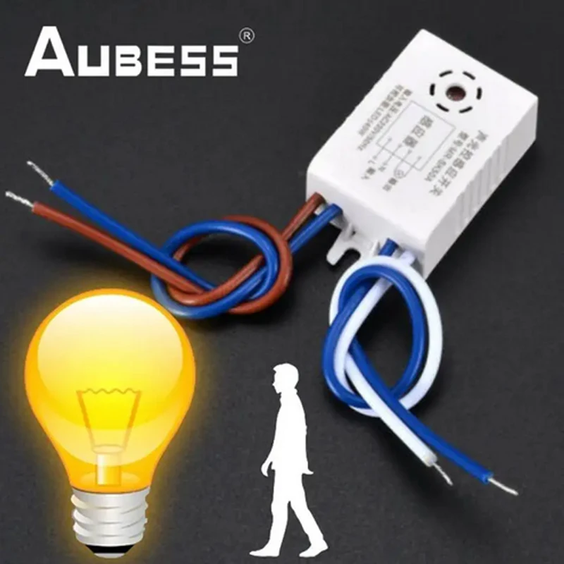 220V Smart Sound Voice Sensor Module Auto ON/OFF Light Switch Module Smart Home For Warehouse Stair NOT Tuya Switch