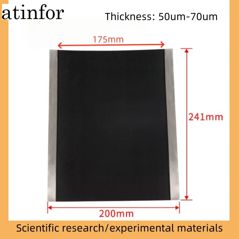 

atinfor 5pcs Thickness: 50um-70um aluminum foil coated with lithium cobalt oxide positive electrode coating/Li battery electrode