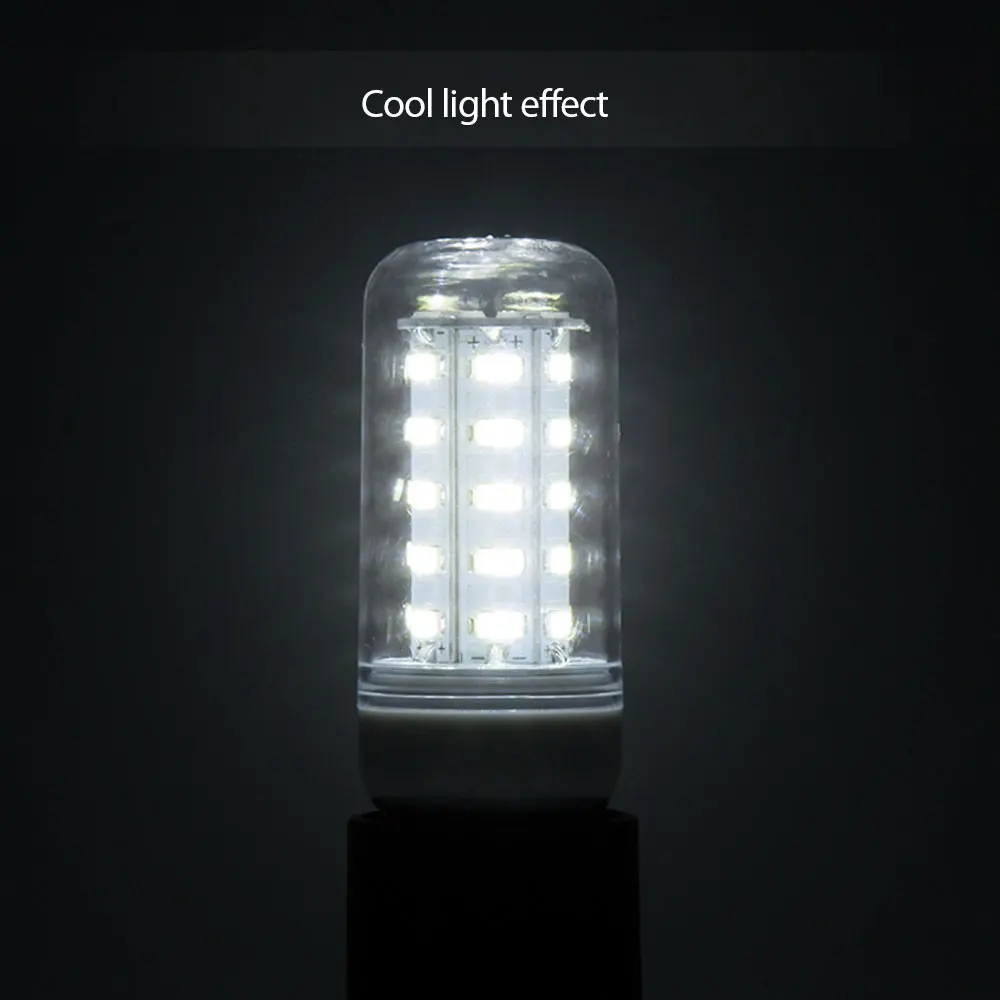 5730 Smd Rc 에너지 절약 LED 전구, 휴대용 콘 라이트, 깜박임 없는 샹들리에 전구, 따뜻하고 차가운 흰색