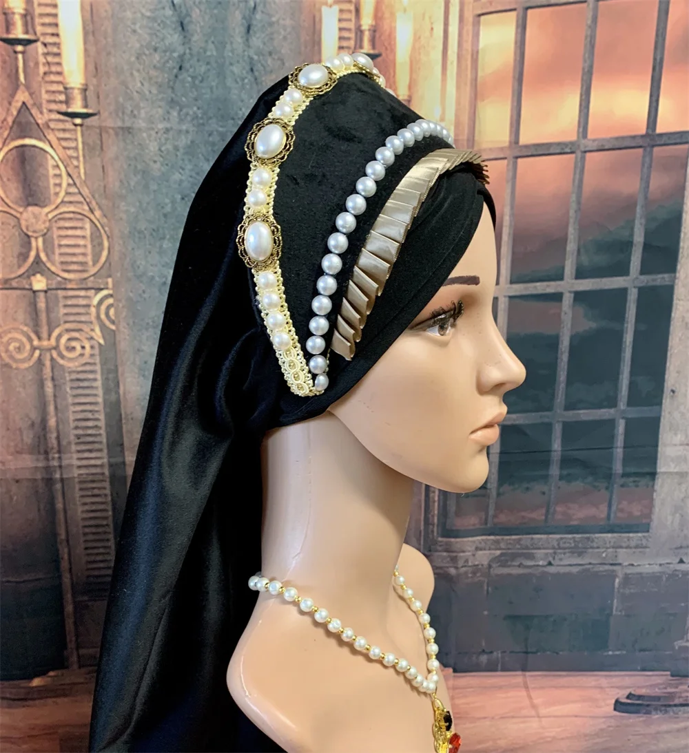 Rinascimento Medievale Tudor Queen Headpiece Per Donna Anna Bolena - Foto 5