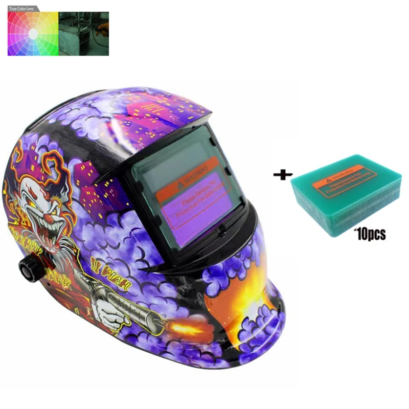 Auto Darkening Helmet Adjustable Range MIG MMA Electric Welding Mask Helmets Welding Lens Caps for Welding Machine Professional