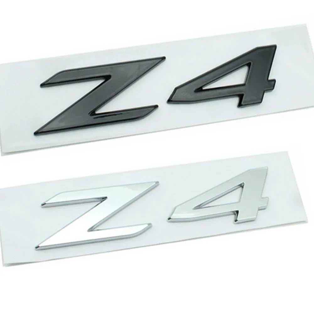 Z4 Badge Per Bmw Z4 Adesivi Laterali Parafango Auto Adesivi Paraurti Posteriore Porta Posteriore Tronco Distintivo Accessori Adesivi