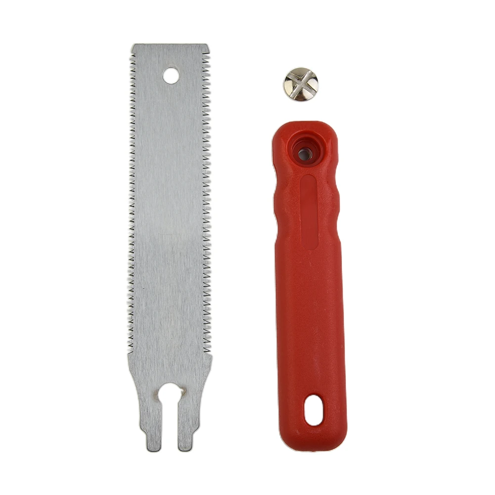 1 Double Edged Japanese Pull Saw 65mn Steel Flexible Blade 3-edge Tooth Hand Saw For Wood Plastic Cutting Woodworking Tool Hand Saw