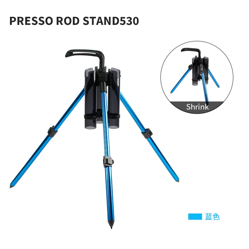 LETOYO ROD STAND 530 Fishing Rod Support Tripod Lure Box Stand Portable  Barrel Holder Pole Accessories Bracket Area Trout Tools