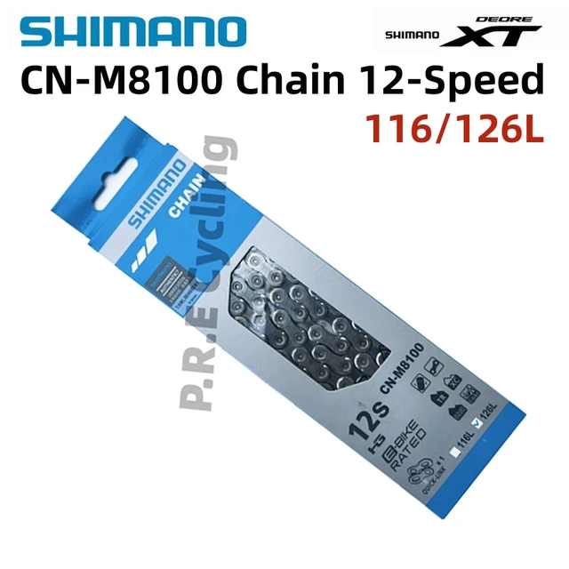 SHIMANO DEROE SLX XT CN-M7100 M8100 Chain 12-Speed Mountain Bike Bicycle  Chain 12v MTB/Road Bike Chains 126L quick link with box - AliExpress