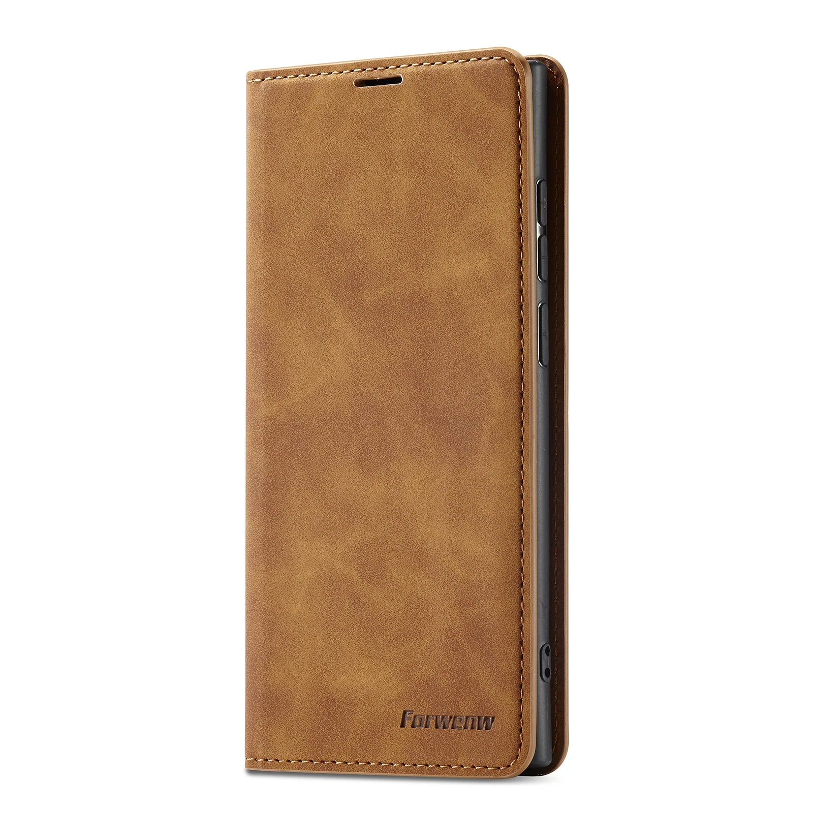 Elegant Leather Flip Wallet Phone Case with Card Slot