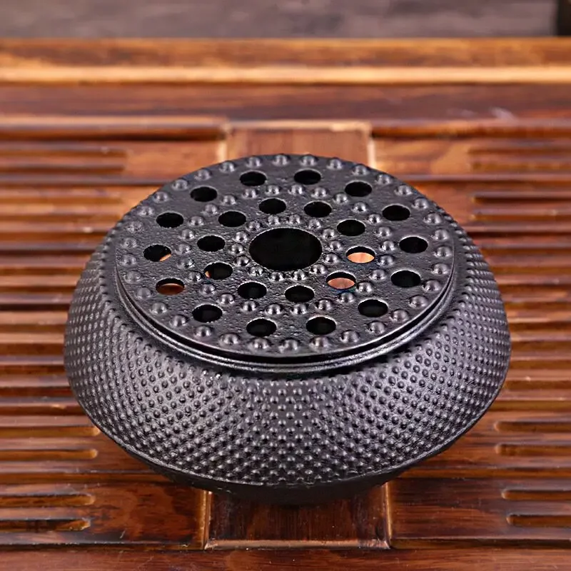 Cast Iron Teapot Warmer Candle Insulation Stove Alcohol Heating Base Stove Tea Pot Holder for Heating Tea Coffee and Milk