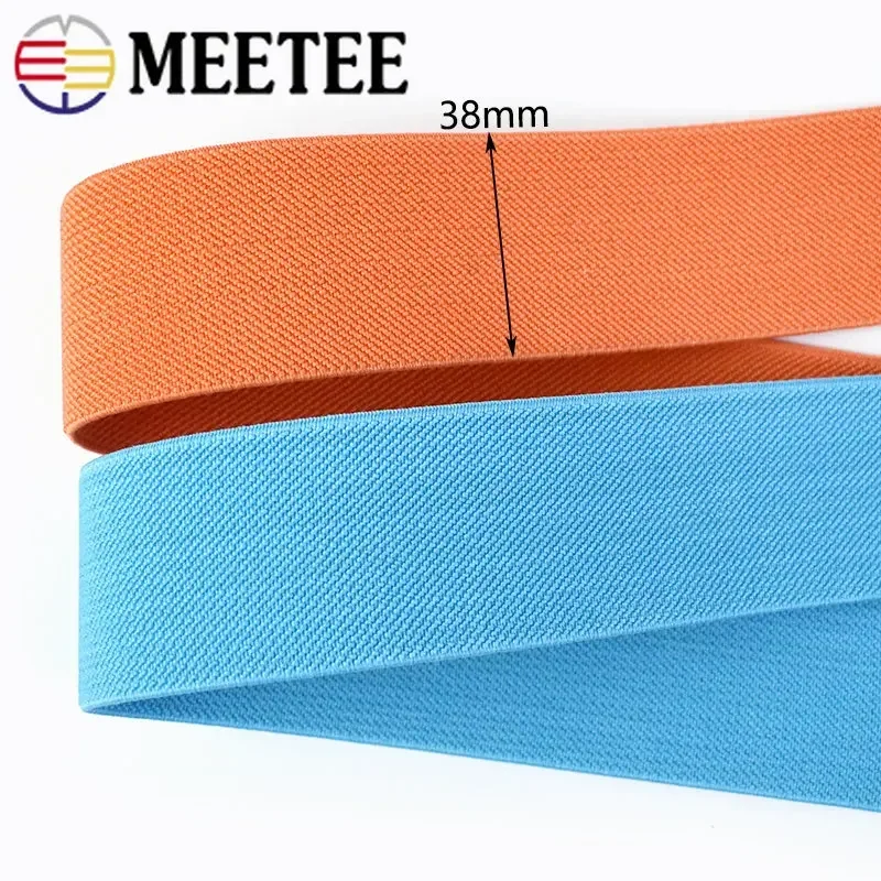 Meetee 의류 수리용 탄성 밴드, 바지 스트레치 스트랩, 원단 테이프, DIY 의류 재봉 액세서리, 25-40mm, 2/3 미터