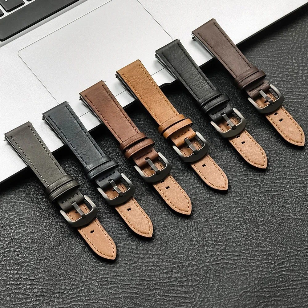 Premium 22mm Leather Watch Strap – Elegant Replacement Belt