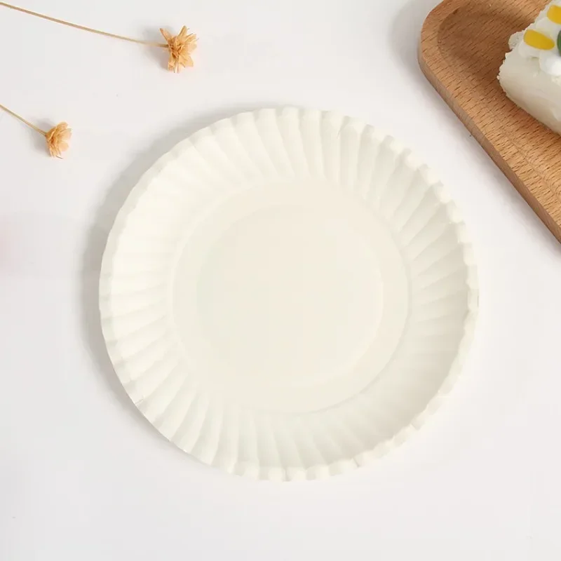 6inch Disposable Paper Plate birthday tableware set birthday party supplies party supplies 50/100Pcs For Birthday Wedding Xmas BBQ Party Kids Painting