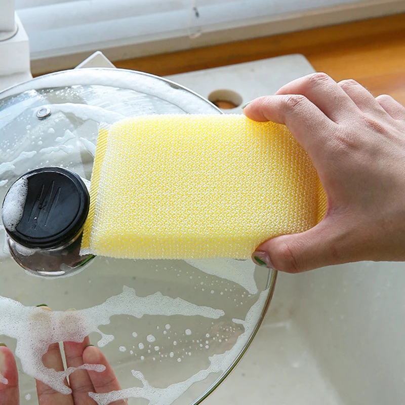 Cleaning Sponges Brush 3PCS/Set Thickened Dishwasher High-Density Sponge-Block Kitchen Supplies