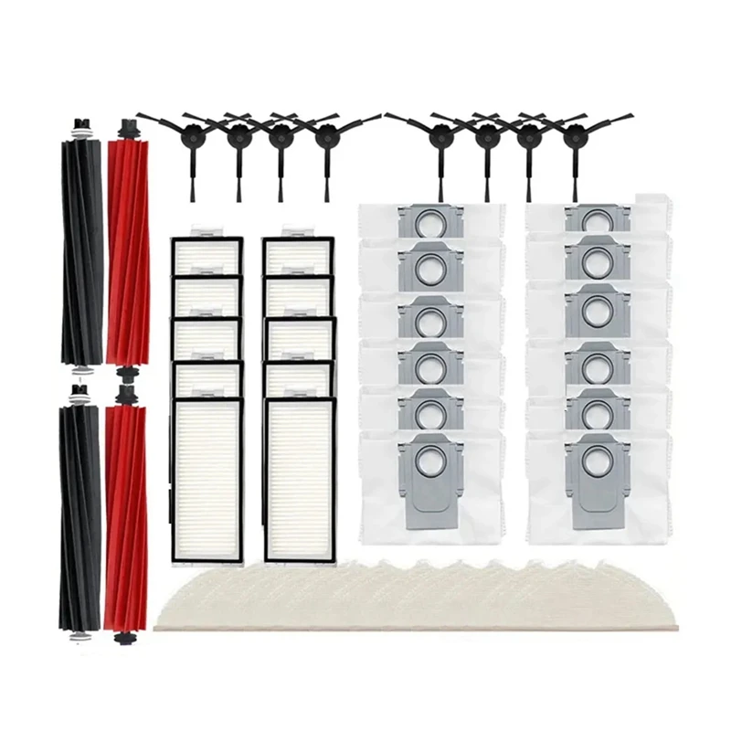 

Filter Mop Rags Dust Bag Replacement Parts As Shown For Roborock Q8 Max / Q8 Max+ Robot Vacuums