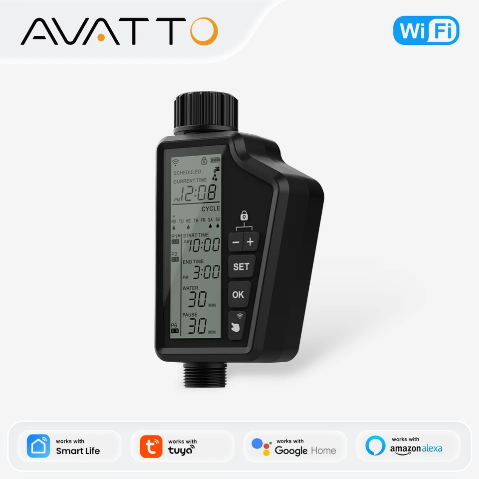Smart WiFi Watering Timer for Garden Irrigation