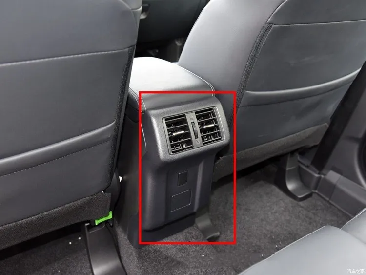 

For Mitsubishi Outlander 2019 2020 ABS Chrome Rear air conditioner air outlet anti kick plate anti-scratch car accessories ou2