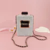 Luxury Rhinestone Evening Bags Acrylic Paris Perfume Shaped Bag Purses Clutch Vintage Banquet Handbag Shoulder Crossbody Bags 1