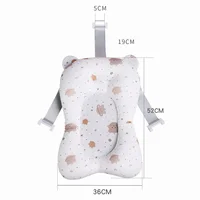 Tapis de bain antidérapant pour bébé, coussin de soutien pliable pour baignoire nouveau-né, oreiller de confort pour le corps, motif dessin animé 6