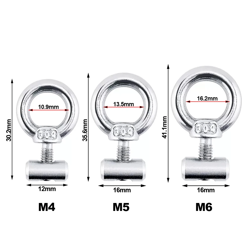 M4 M5 M6 RV Caravan Awning Rail Stoppers Stops Motorhome Campervan Silver Stainless Steel Camper Parts 2Pcs