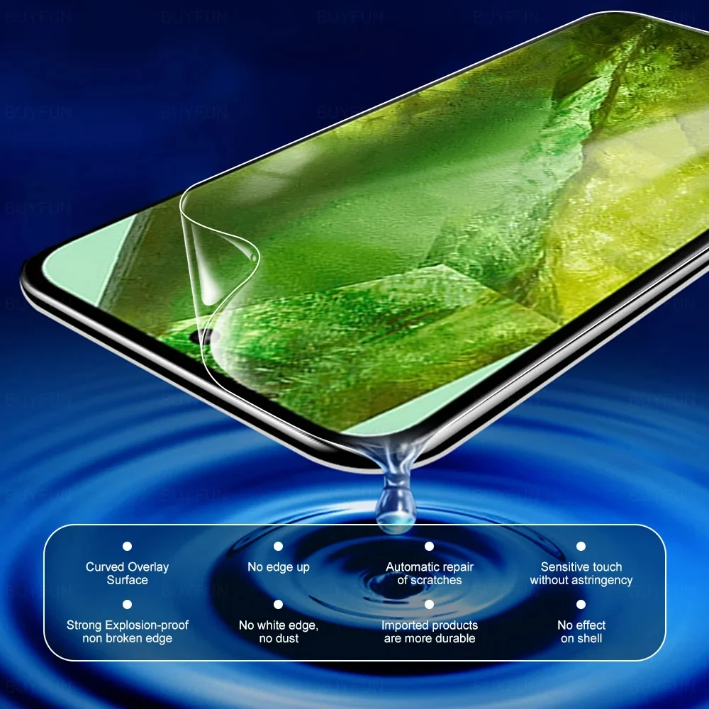 Versatile 6-in-1 Hydrogel Screen and Lens Protector Set