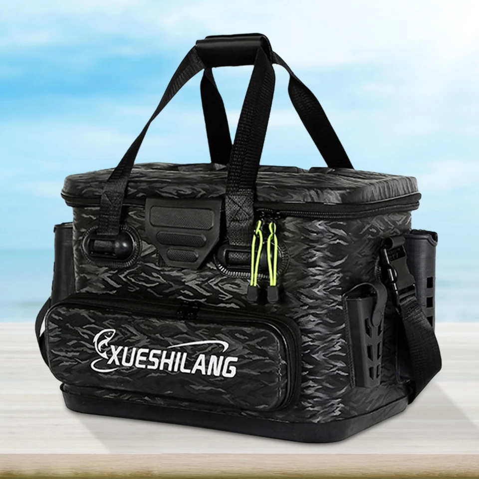 VGEBY1 Borsa per Canna da Pesca Borsa per Pesca Portatile Attrezzatura da Pesca Eva Impermeabile Canna da Pesca Custodia per Attrezzi Borsa da Pesca per Pescatore