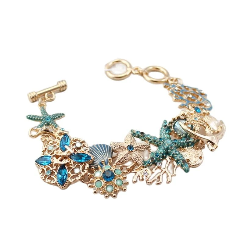 Artesalis Pulsera Chica Ujer Rosa Fucsia Estrella De Ar Concha Santiago Veraniego Playa Ar