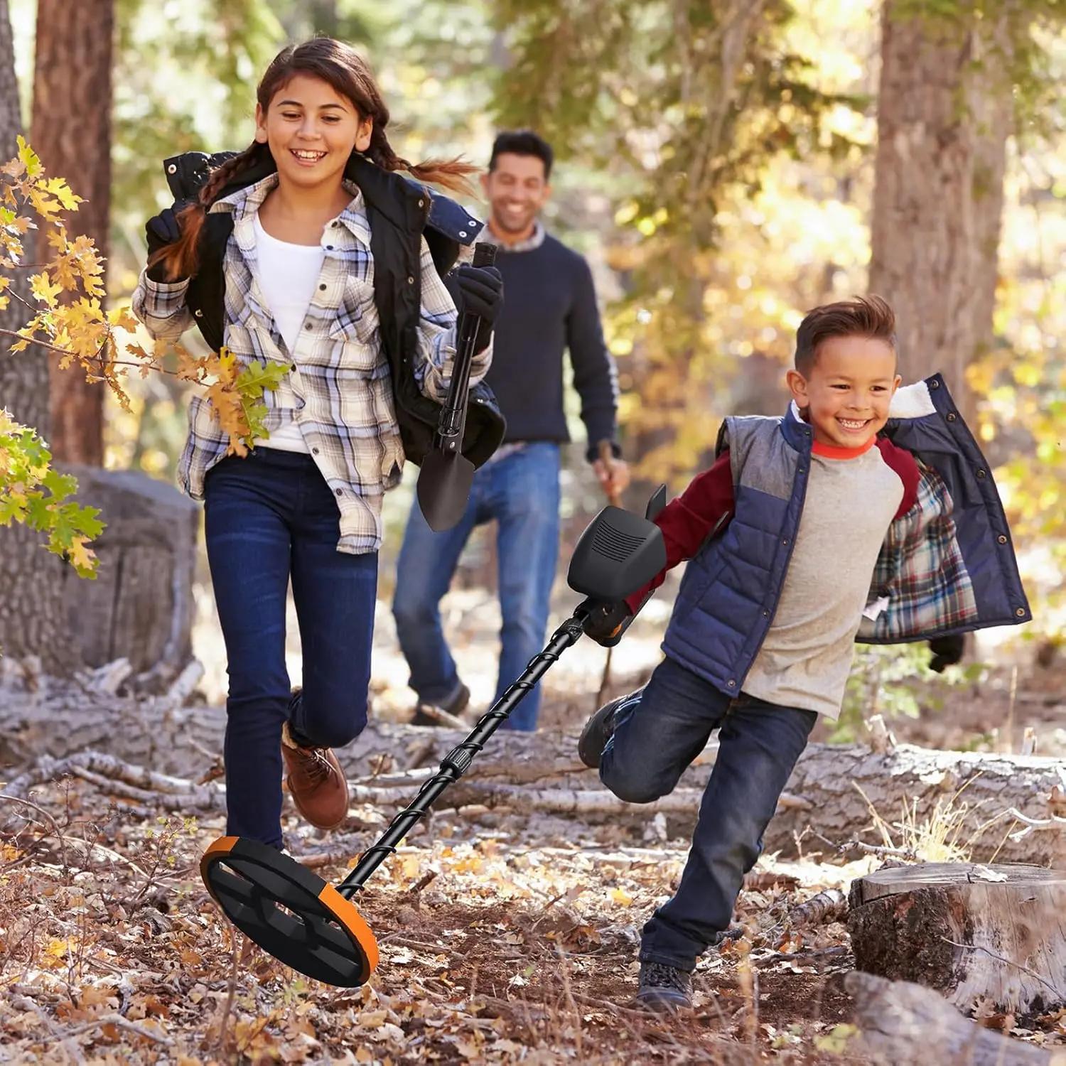 Metal Detector for Adults & Kids Waterproof Metal Detectors with High Accuracy Lightweight 8" Search Coil All & Disc Modes