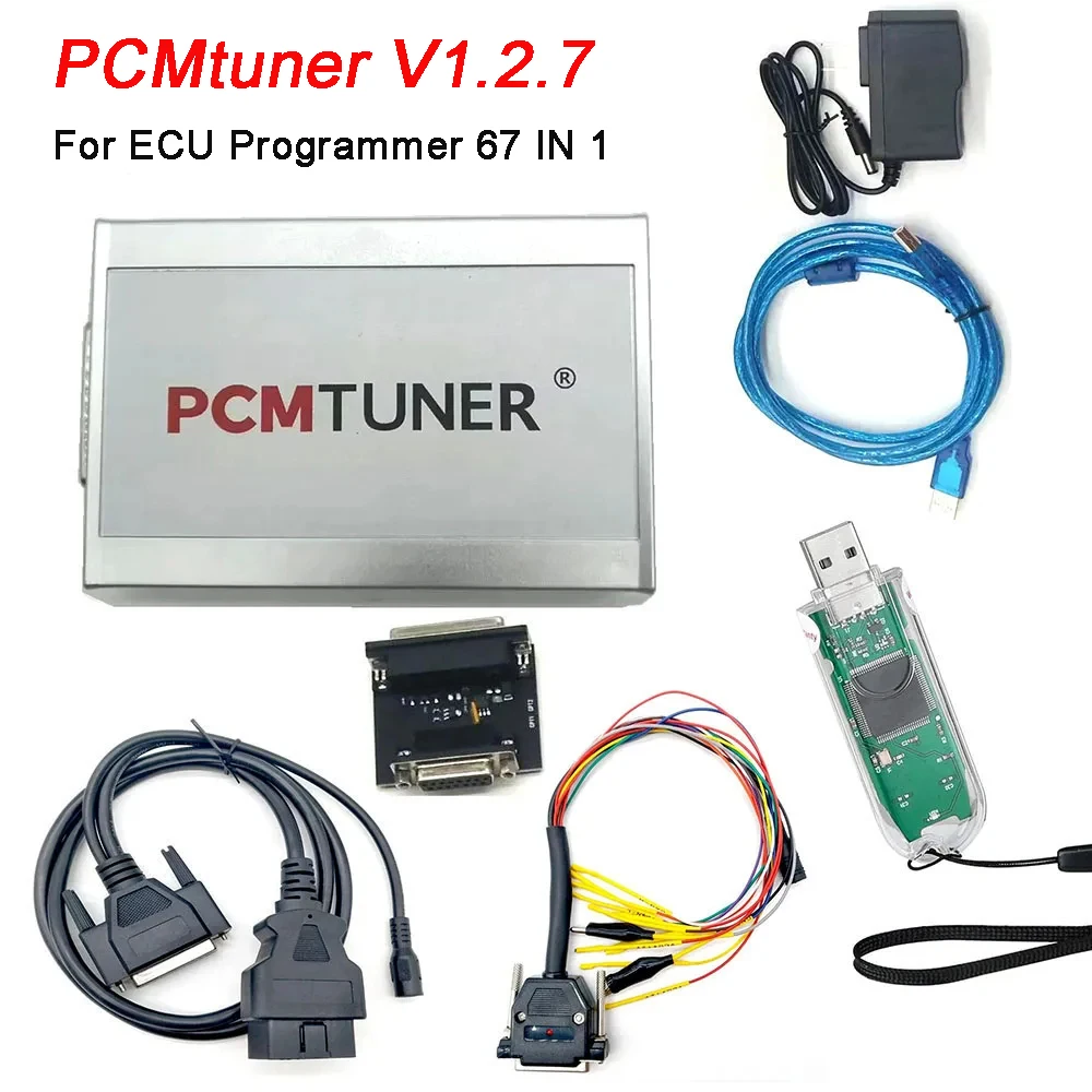 

PCMtuner V1.2.7 Hardware V1.2.0 ECU Programmer 67 in 1 Full Set R/W Tool OBD2 Update No Activation Required Car Diagnostic Tool