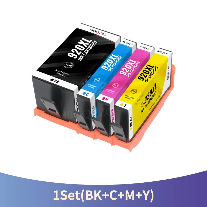 מחליף IBOQVZG 920XL עבור מחסניות דיו HP 920 XL תואם למדפסות HP Officejet 6500 6500A 6000 7000 7500 7500A