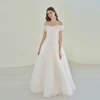 A-line Wedding Dress Short-Sleeve Plus Size off the shouder For Women Princess Robe de Mariee wedding gown lace up 4