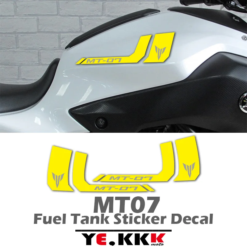 Motorcycle Full Car Fuel Tank Sticker Decal Customized In Multiple Colors MT-07 LOGO New For YAMAHA MT-07 MT07