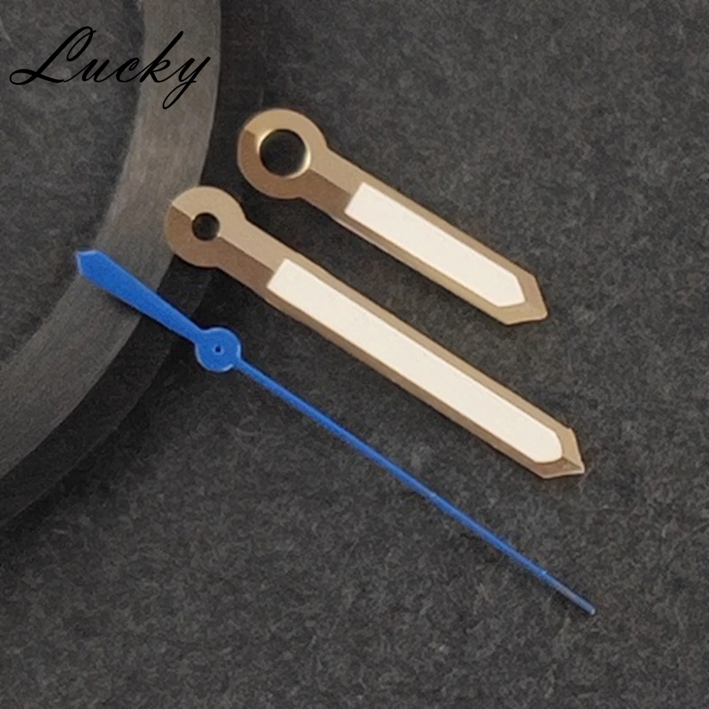High Quality Silver & Gold Luminous Watch Hands with Green Glow