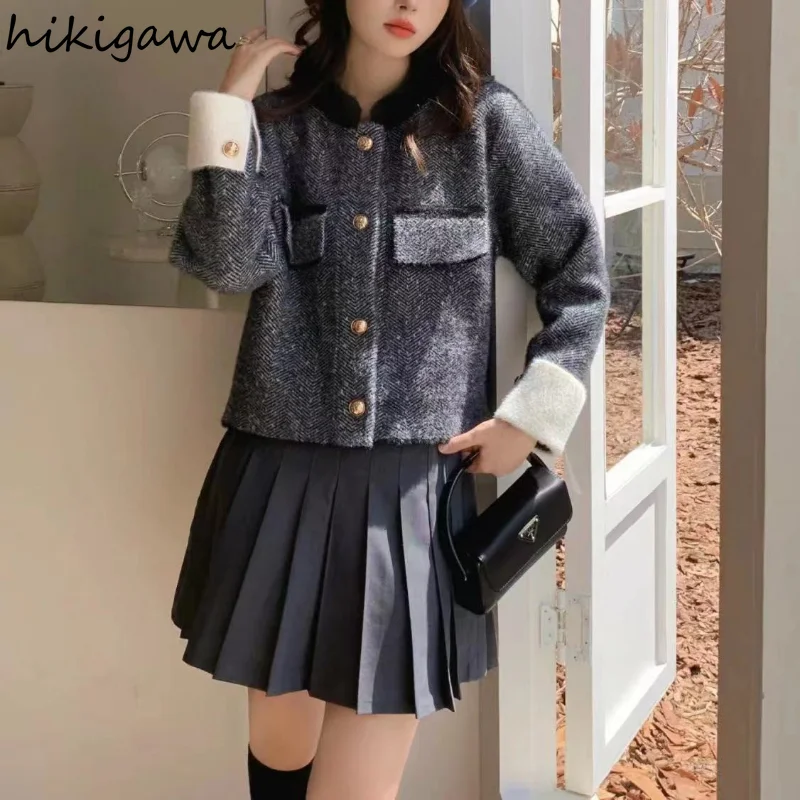 ���� ���� ī��� ž 2023 Ropa Mujer Office Lady �ѱ��� ��Ʈ ������ ���� Pull Femme �м� ��Ƽ�� Sueter