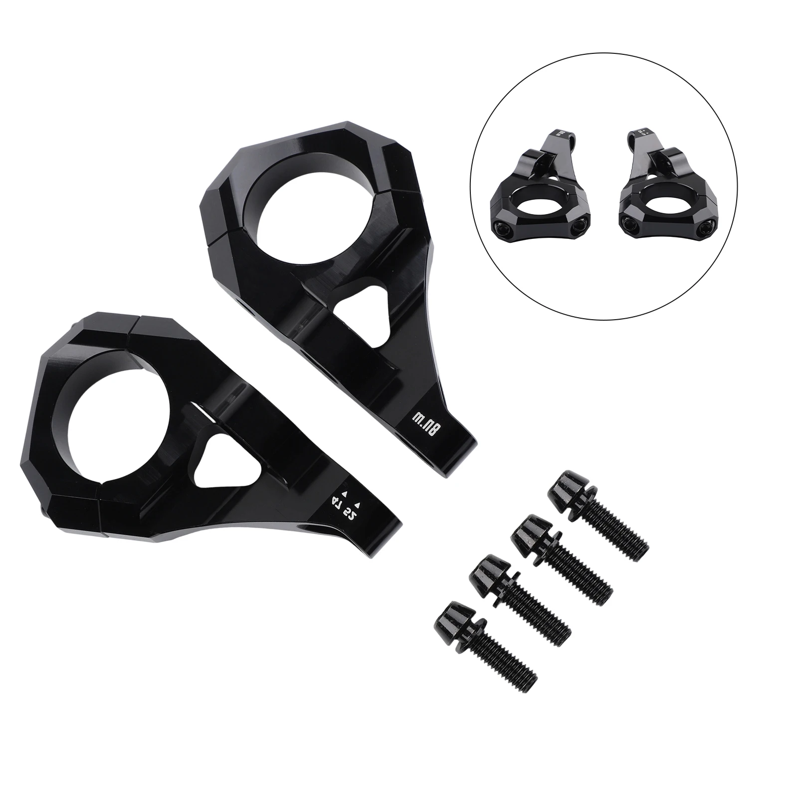 Fahrrad-Direktmontage-Vorbau für Doppelkronen-Gabeln für DH-Mountainbikes 31,8mm Lenker-Vorbau Ersatz Fahrradzubehör – Detail 5
