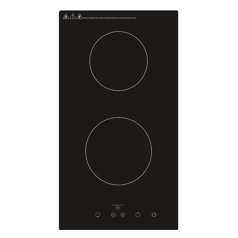 

Electric Stove Vertical Cooking Plate Induction Cooktop Double Electric Cooker Hob Heating Cooker Kitchen 2 Rings Ceramic Cooker