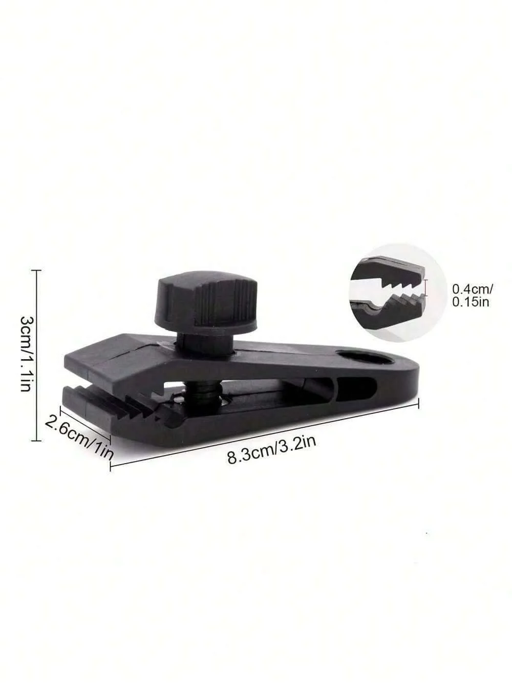 6pcs Heavy Duty Lock Grip Tarp Clamps Tarp Clips Pool Awning Fasteners Clips, For Outdoor Camping Canopy Camping Stuff