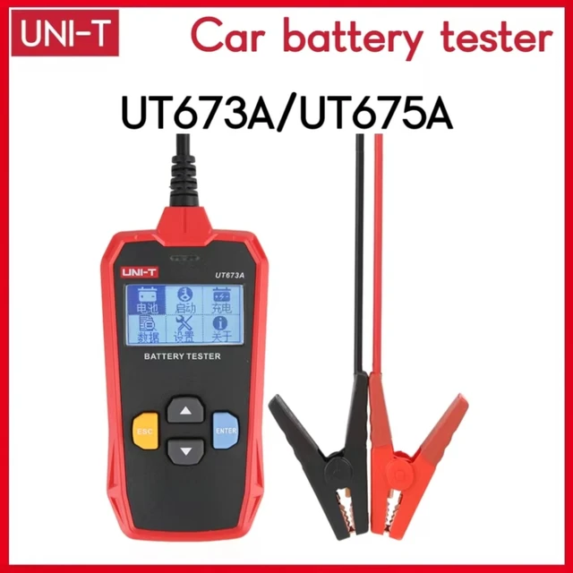 UNI-T Automotive Charge Testeur batterie numérique 12V 24V Plage 3