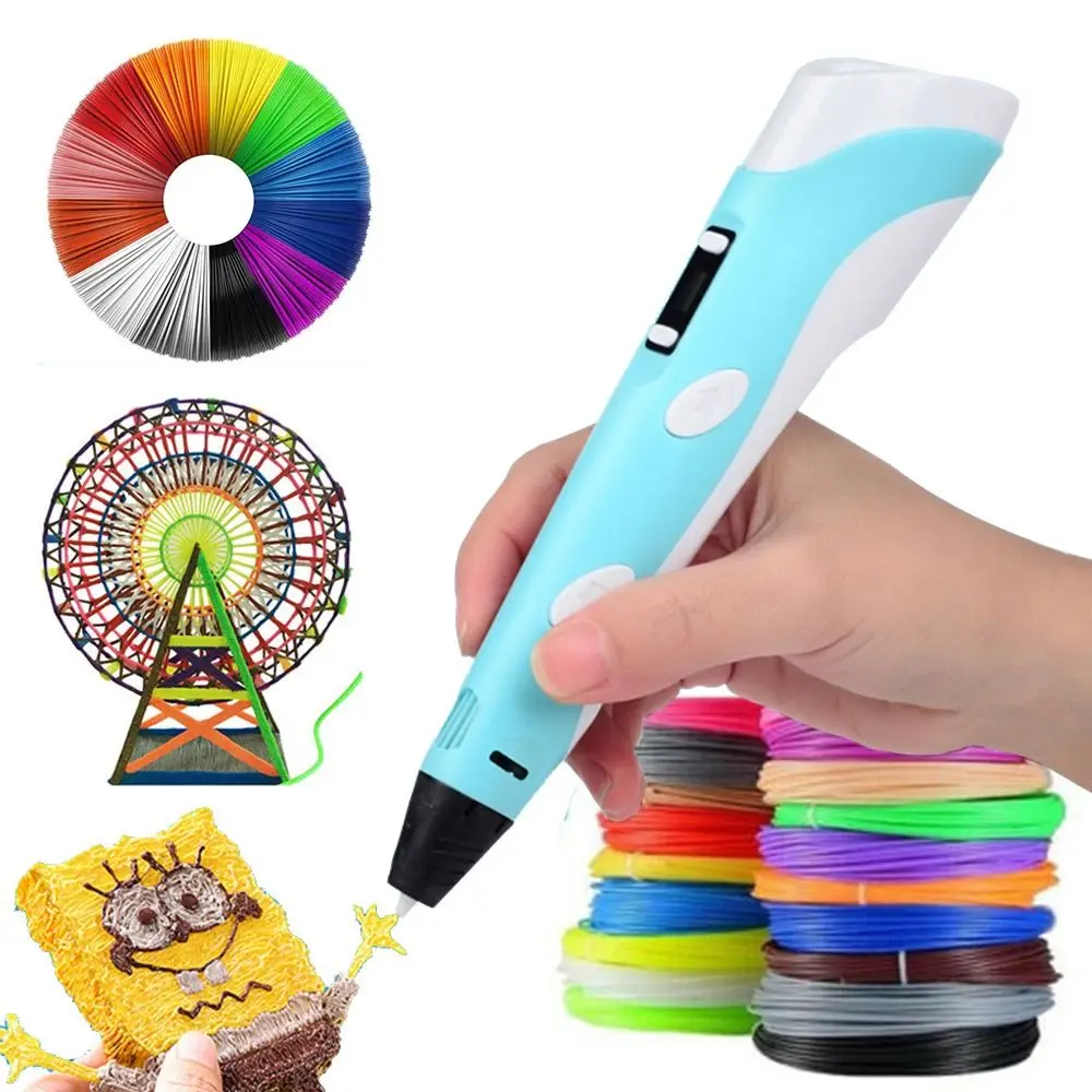 3d Pen For Children 3d Drawing Printing Pen With Lcd Screen Compatible Pla  Filament Toys For Kids Christmas Birthday Gift - 3d Pens - AliExpress