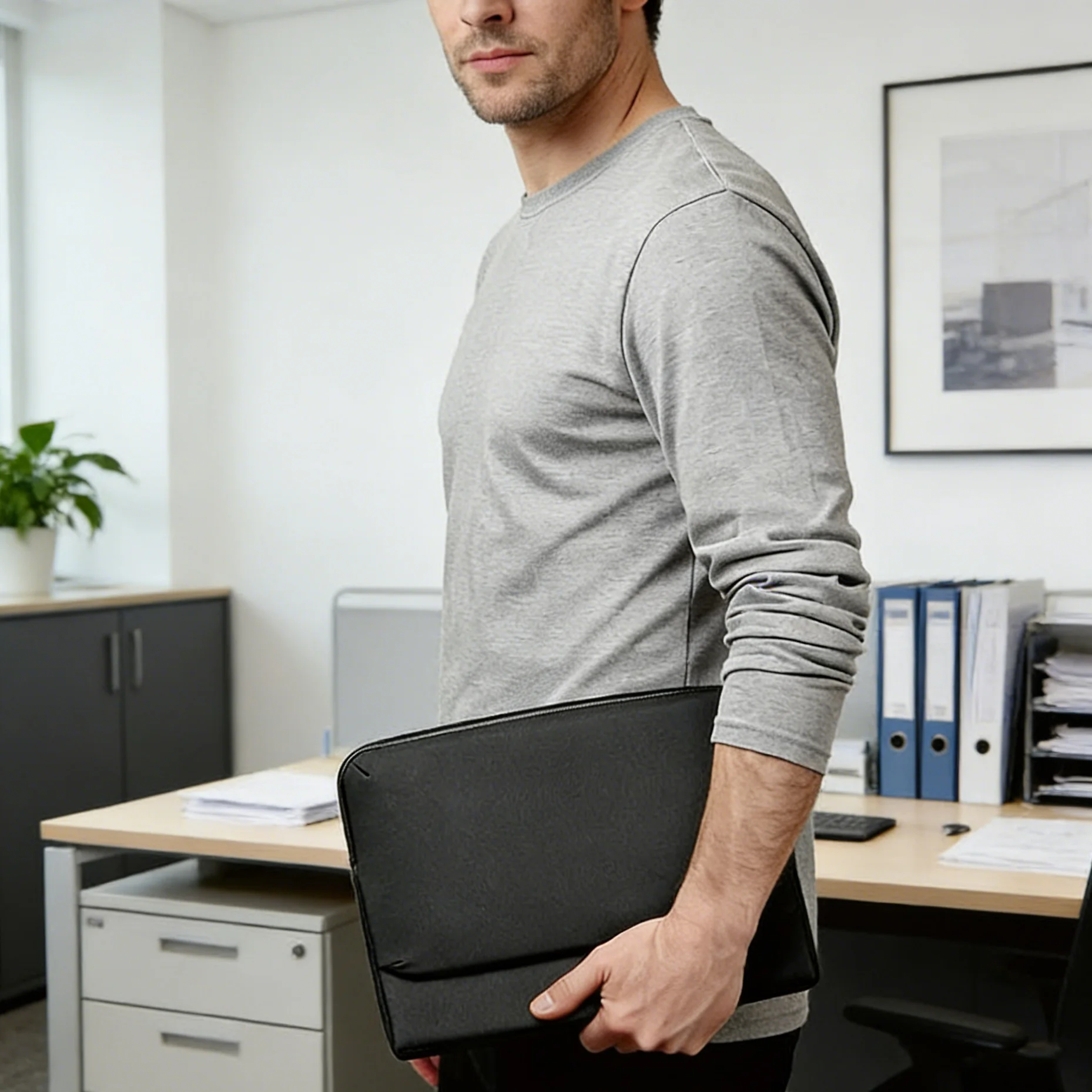 Multi-Compartment Portable Laptop Sleeve, Fits 13-15.3 Inch Devices