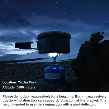 BRS Outdoor Gas Stove Mini Camping Gas Burner 25g Ultralight Titanium Picnic Hiking Cooking Stove Survival Furnace BRS-3000T 5