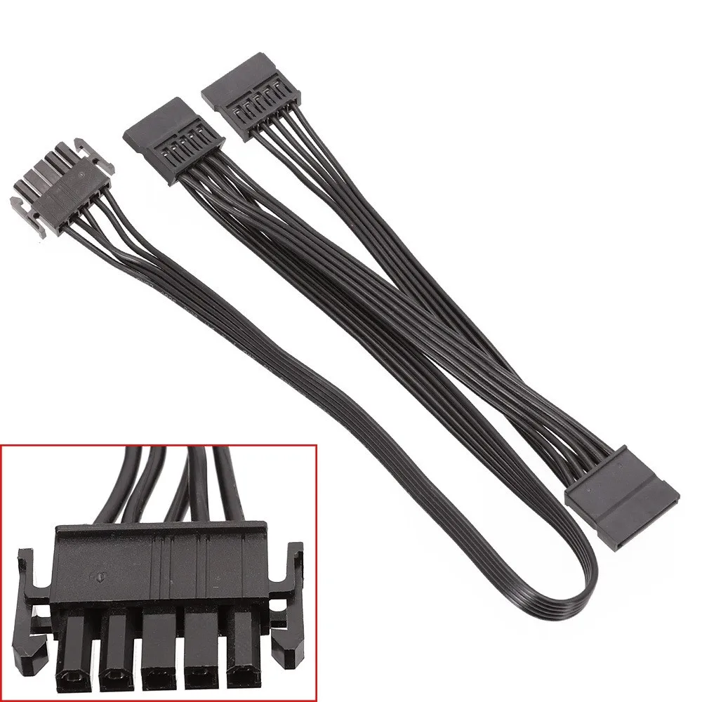 Enermax 모듈러 PSU용 SATA 주변 전원 공급 장치 케이블, 5 핀-3 포트