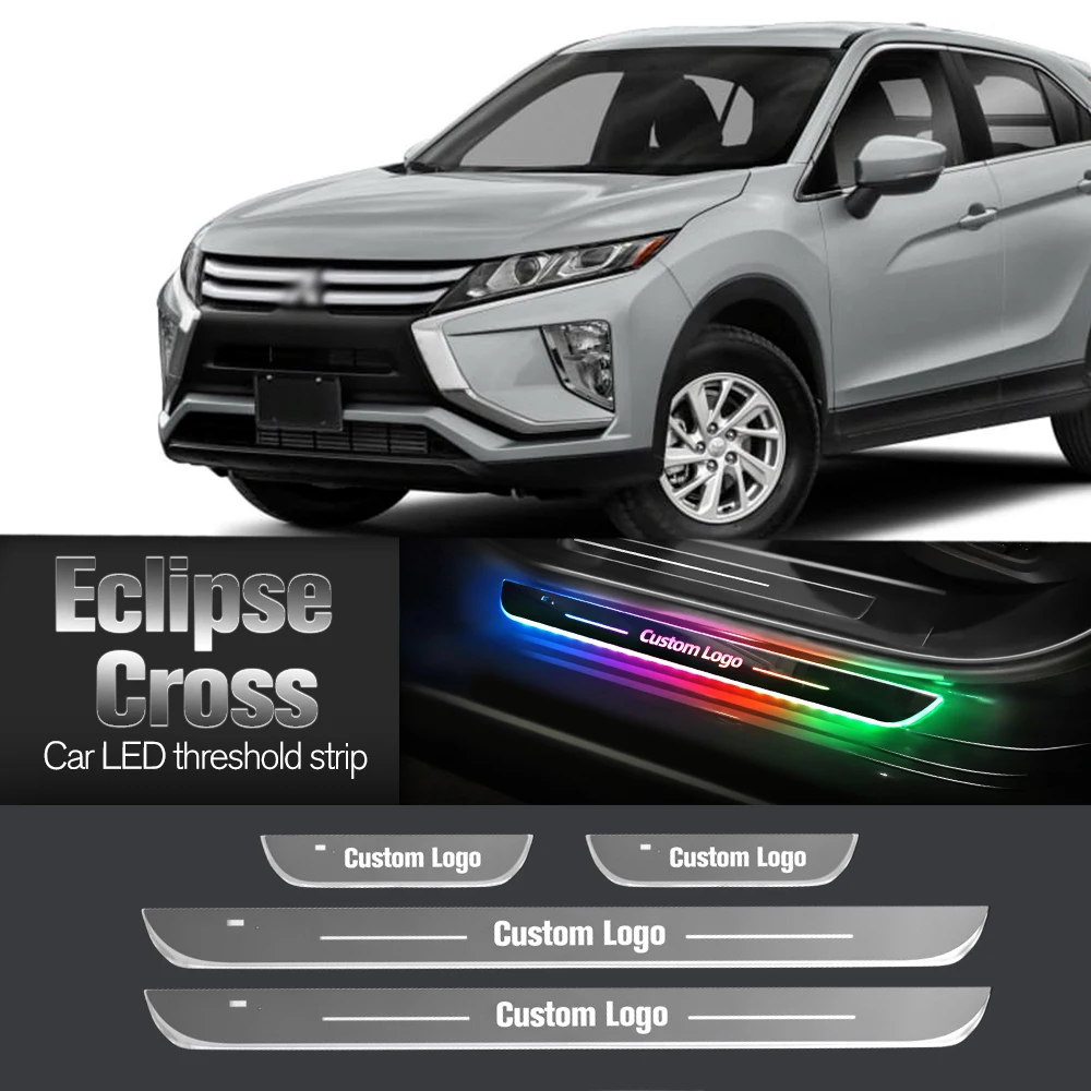 

Car Door Sill Light For Mitsubishi Eclipse Cross 2017-2023 2022 Customized Logo LED Welcome Threshold Pedal Lamp Accessories