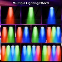 Yiflamefly 4Pcs 20W 36LED Par Lights RGB Stage Lights with Wireless Remote Sound DMX512 DJ Light For Party Stage Effect Lighting 2