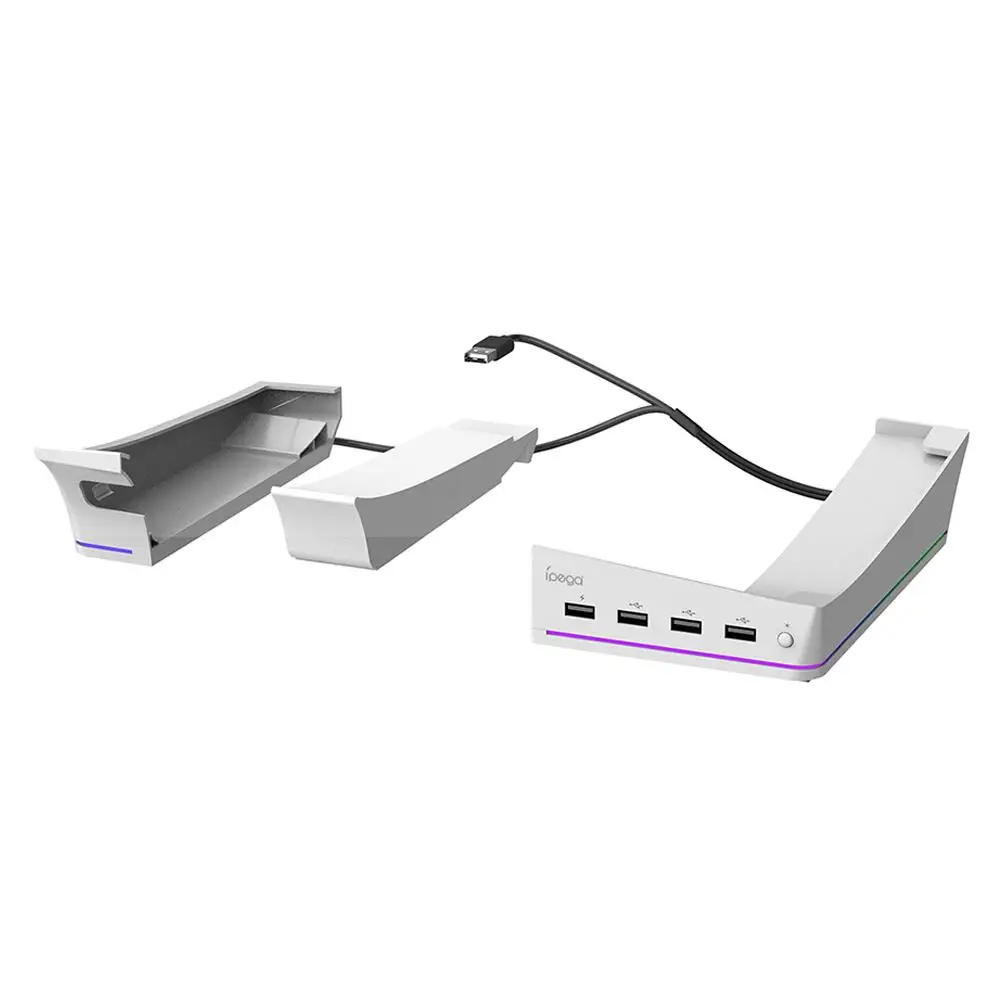 PS5 슬림 수평 스탠드, 미끄럼 방지 호스트 스토리지 스탠드 브래킷, 플레이스테이션 5 슬림 디스크 및 디지털 에디션 게임 액세스 X4W5
