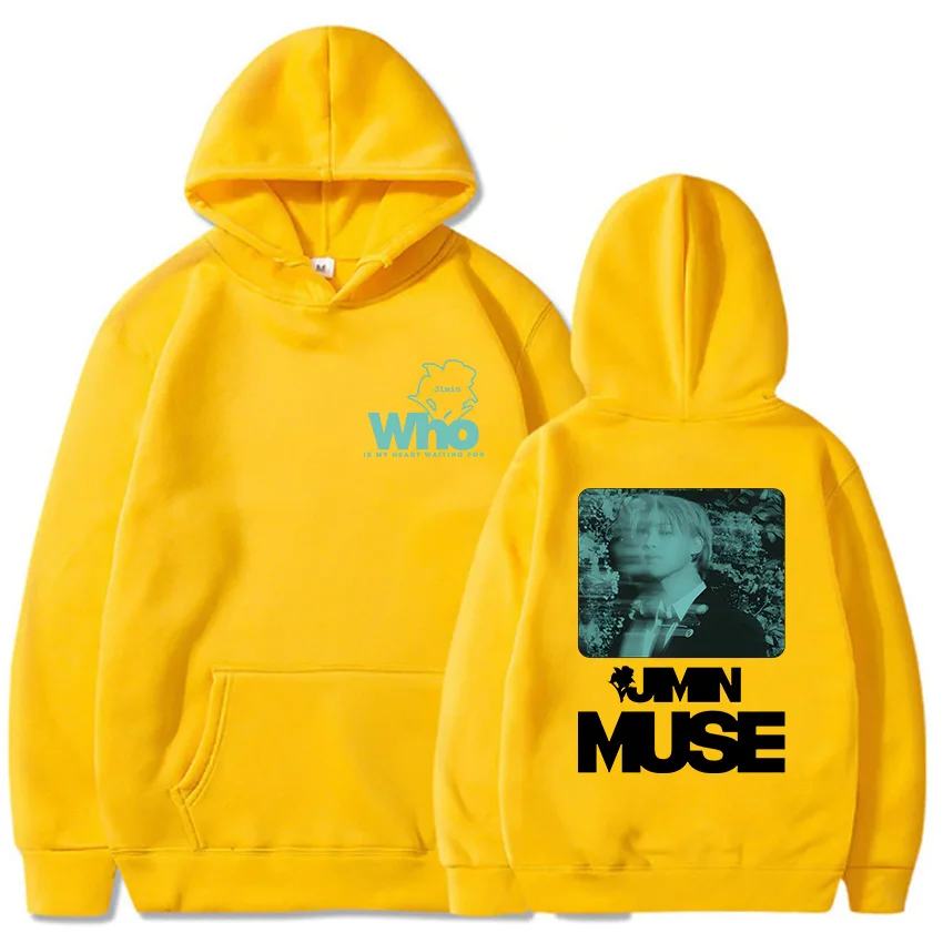 thumbnail image 1 of Jimin Muse-Sudadera con capucha para hombre y mujer, jersey de manga larga con estampado de miembros de la banda coreana, ropa de calle de invierno, 1 of 3