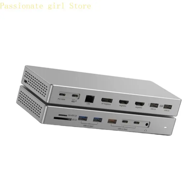 87HA 유형 C 허브 16 포트 확장 4K 다중 화면 디스플레이 USB3.2 고속 충전