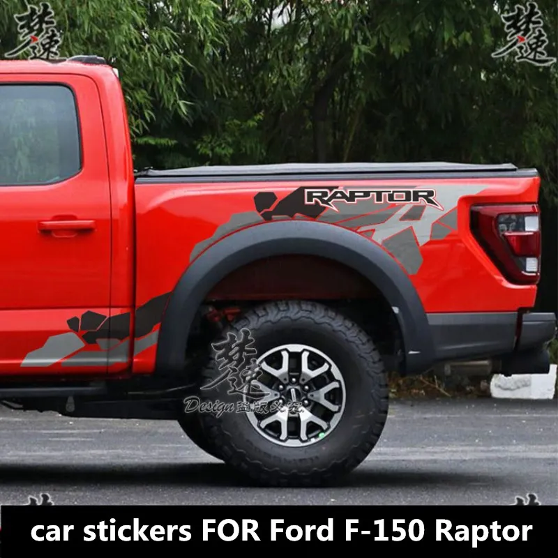 

New car stickers FOR Ford Raptor F150 body rear car decorative camo painting F-150 car film accessories
