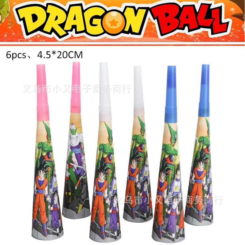 thumbnail image 1 of Decoraciones para fiesta de cumpleaños de Dragon Ball Z Globos de Son Goku Vasos de papel Platos Servilletas Suministros Telones de fondo Recuerdos de fiesta Baby Shower, 1 of 5